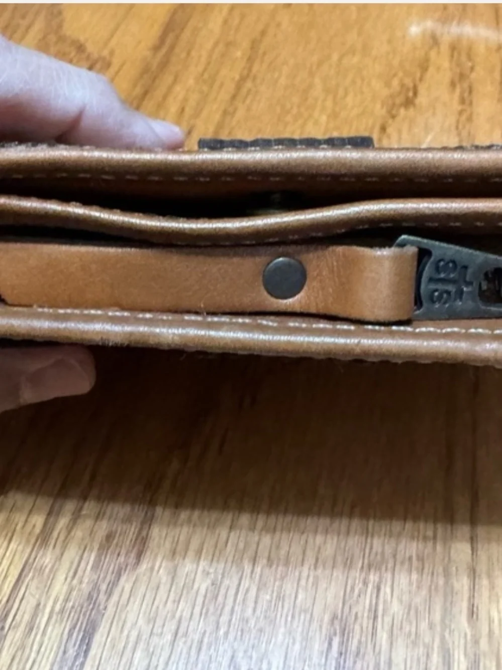 STS Ranchwear Brown Leather Studded Western Wallet - Picture 3 of 6